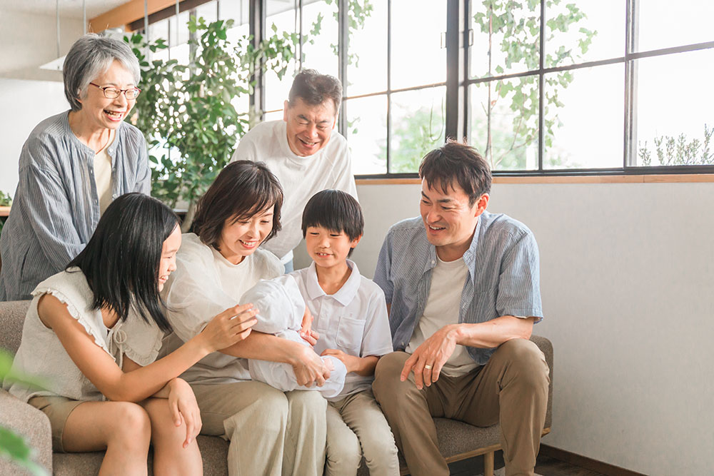 家族の集合写真